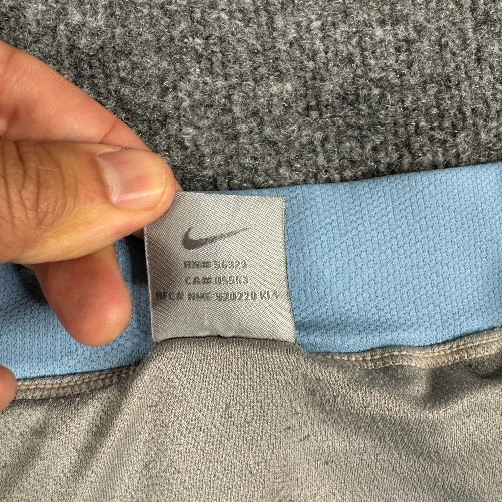 Nike Athletic Shorts Womens Size M Blue Sphere Dry Running Breathable Mesh Good